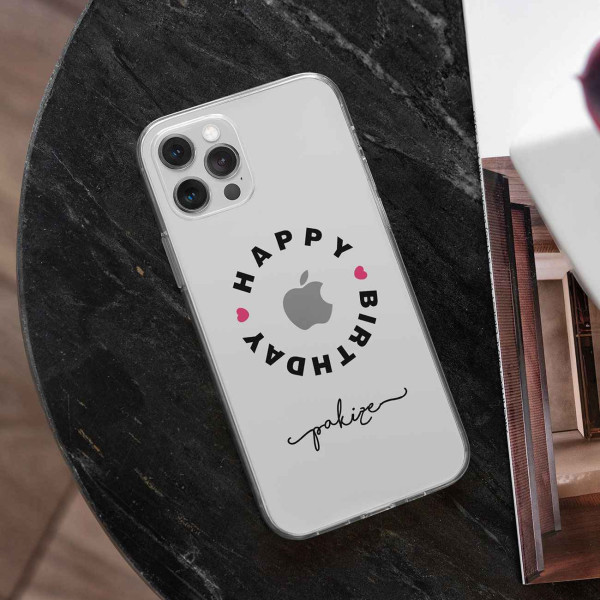 Doğum Günü Hediyesi Şeffaf Telefon Kılıfı (Sadece iPhone Modelleri)
