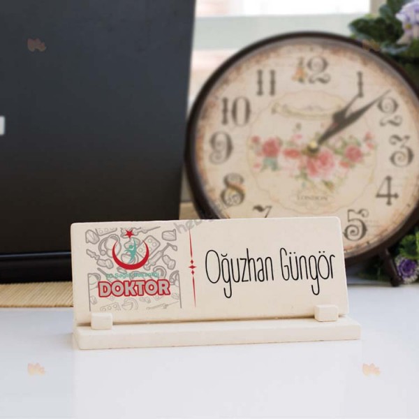 Doktor Sağlık Bakanlığı Logolu Taş İsimlik