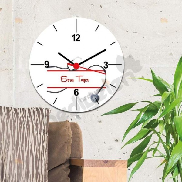 Doktor Steteskop Tasarım Duvar Saati