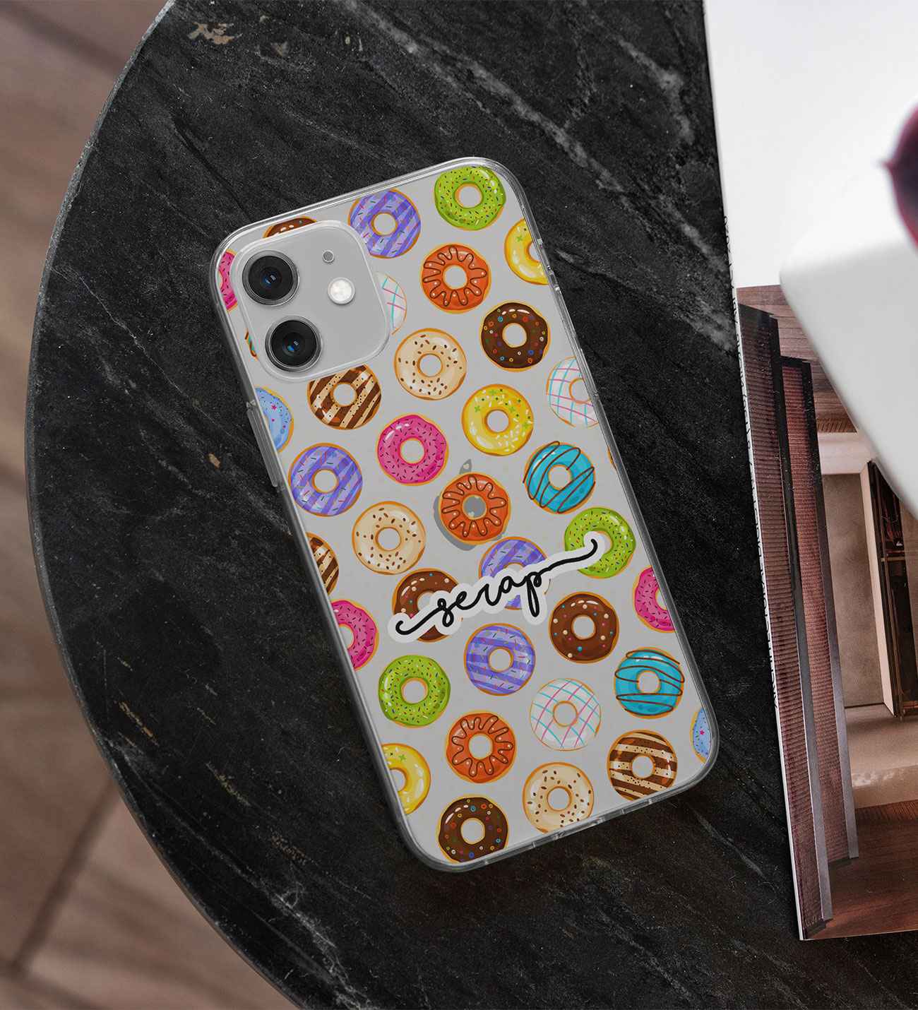 Donut Tasarımlı Telefon Kılıfı (Sadece iPhone Modelleri)