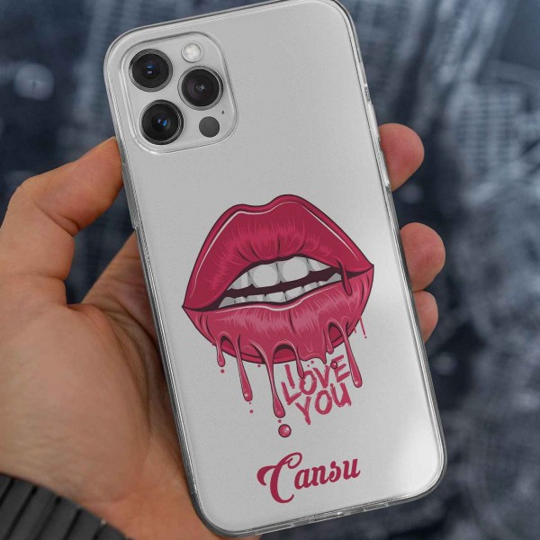 Dudak Tasarımlı Telefon Kılıfı (Sadece iPhone Modelleri)