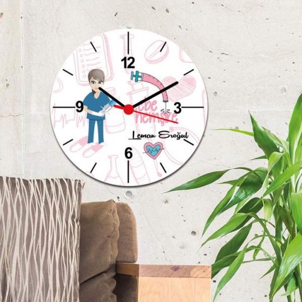 Ebe Hemşire Duvar Saati