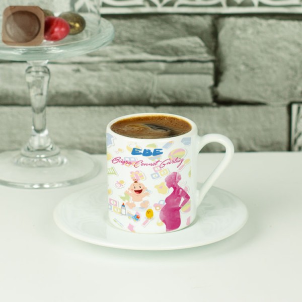 Ebe Mavi Tasarım Kahve Fincanı