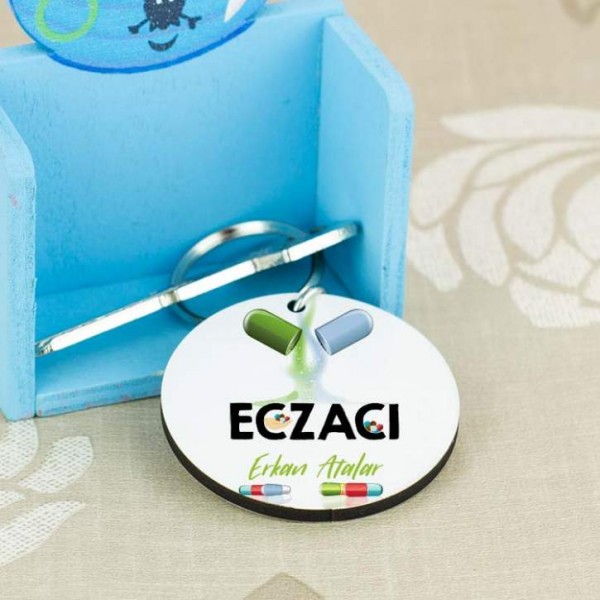 Eczacı İlaç Tasarım Anahtarlık