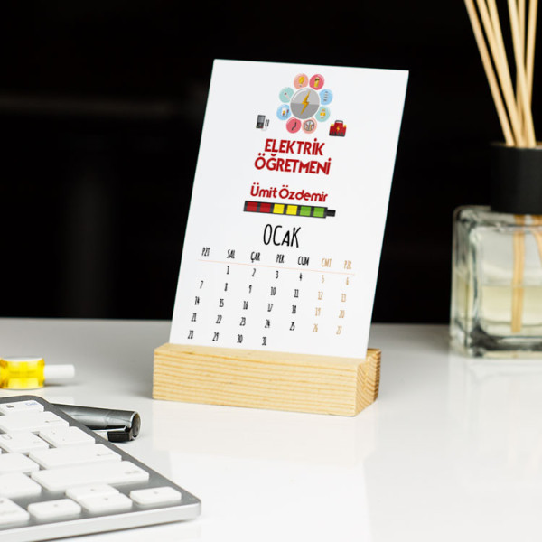 Elektrik Öğretmenine Hediye Masa Takvimi