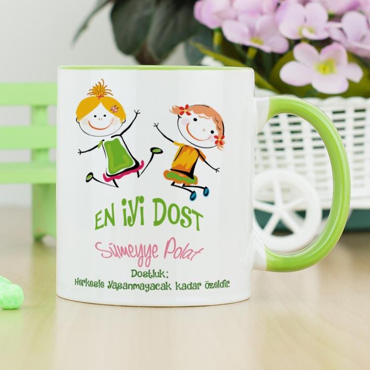 En İyi Dost Kupa Bardak - Yeşil En İyi Dost Kupa Bardak - Yeşil