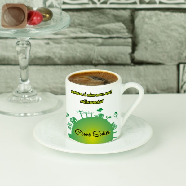Enerji Sistemleri Mühendisi Yeşil Tasarım Kahve Fincanı