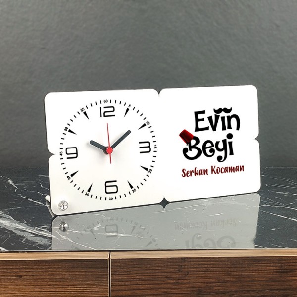 Evin Beyi Ahşap Masa Saati