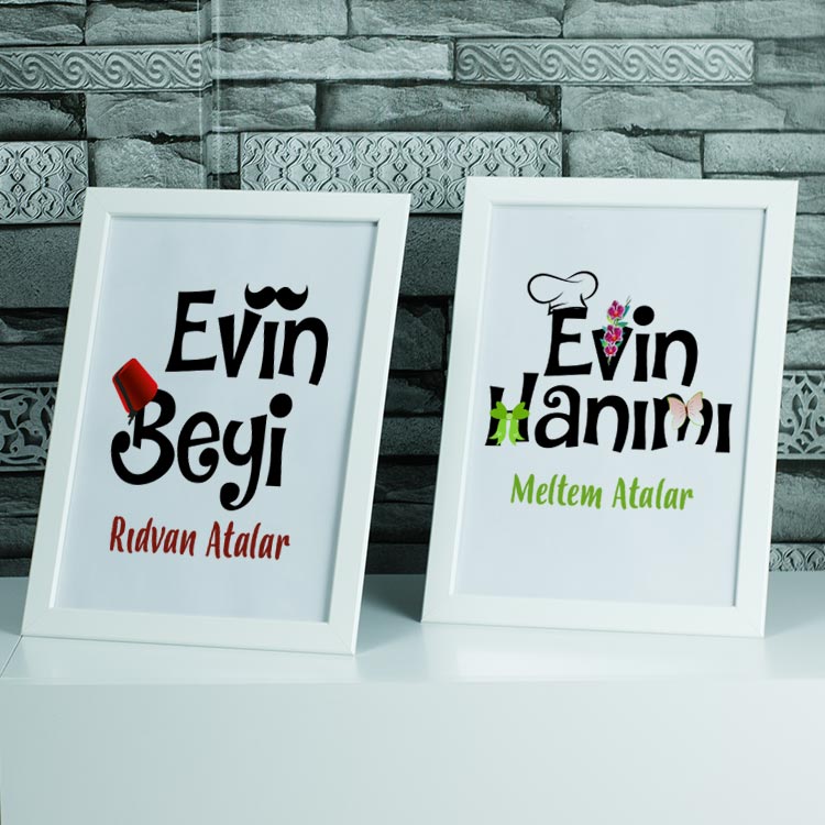 Evin Beyi - Evin Hanımı Çerçeve