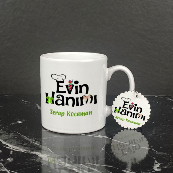 Evin Hanımı Kupa Bardak ve Anahtarlık Set