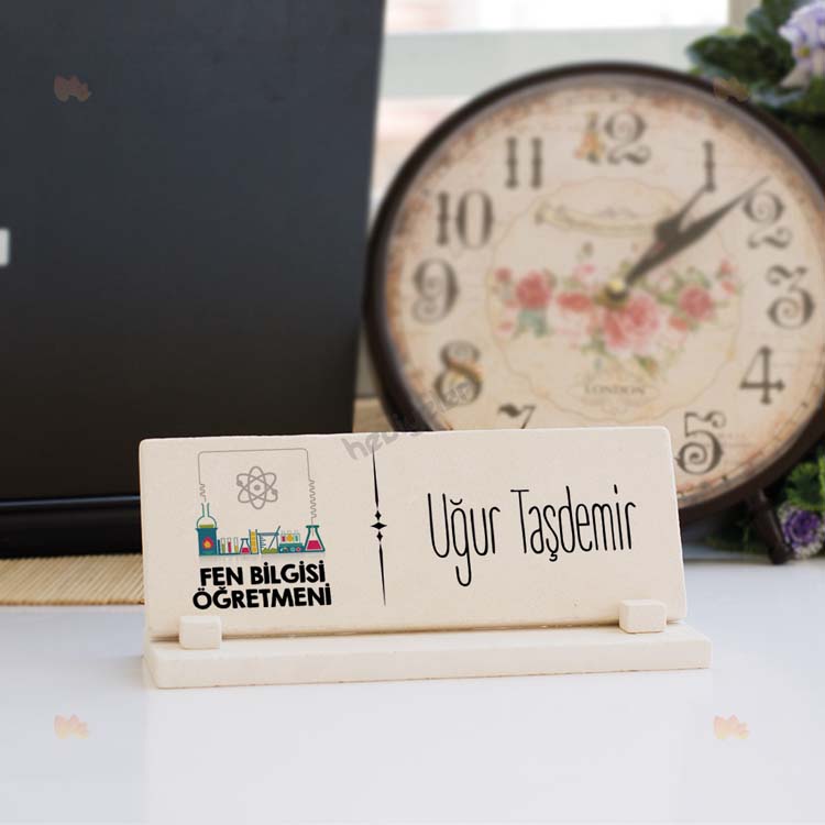 Fen Bilgisi Öğretmenine Hediye Taş İsimlik Fen Bilgisi Öğretmenine Hediye Taş İsimlik