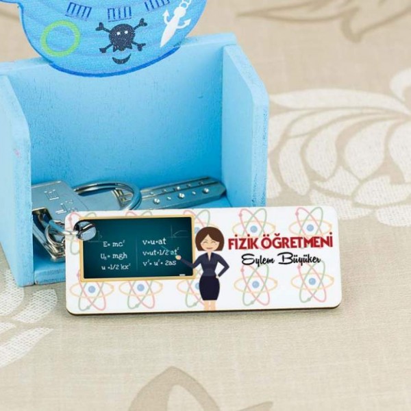 Fizik Öğretmenine Hediye Anahtarlık
