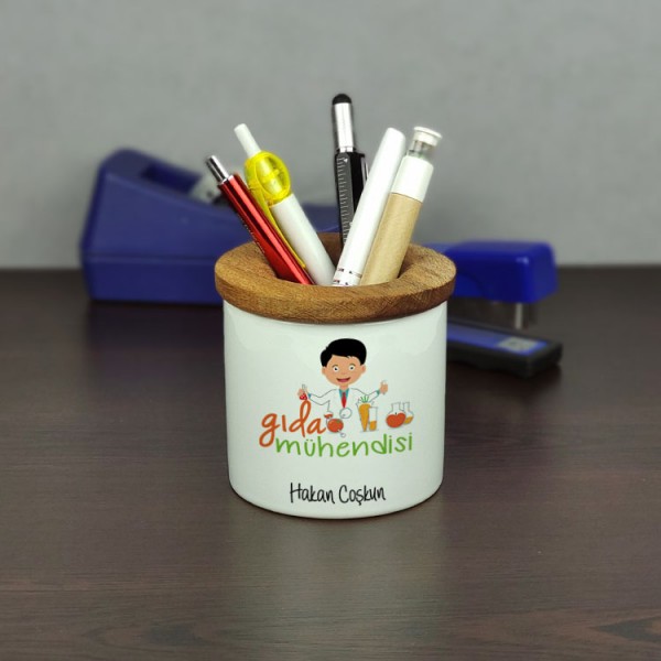 Gıda Mühendisi Seramik Kalemlik