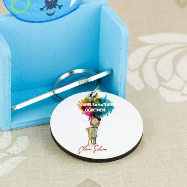 Görsel Sanatlar Öğretmenine Hediye Anahtarlık