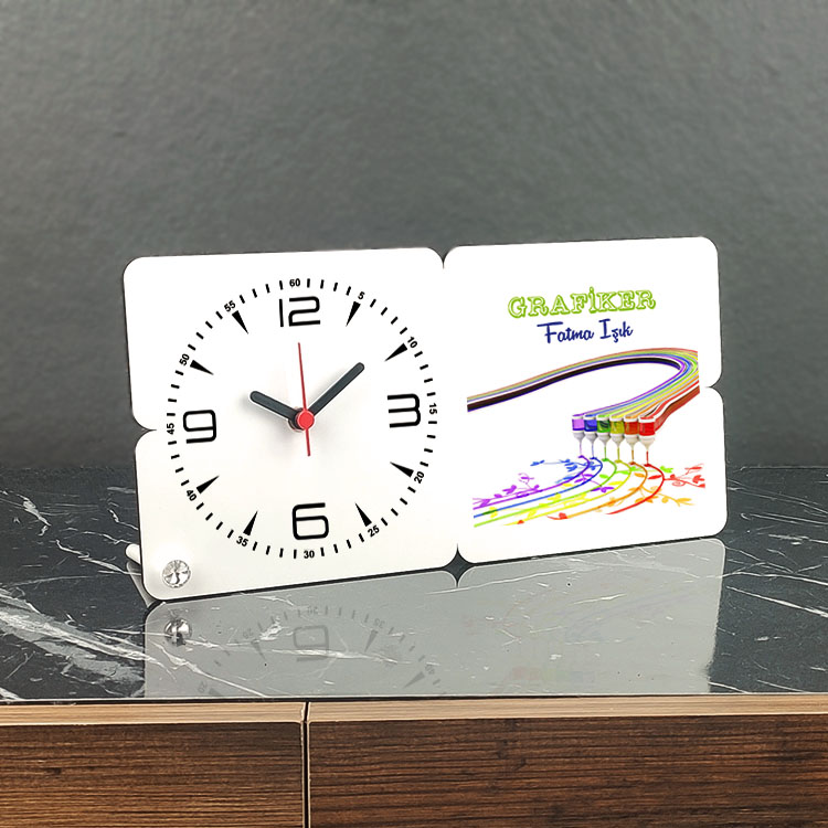 Grafiker Ahşap Masa Saati 001 Grafiker Ahşap Masa Saati 001