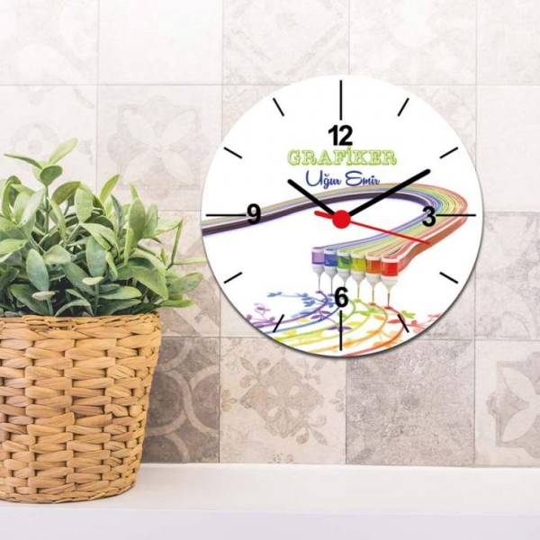 Grafiker Duvar Saati 001