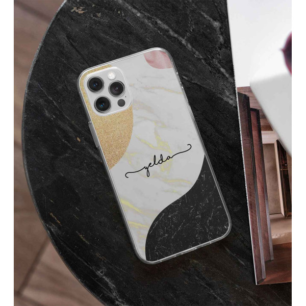 Granit Renkli İsme Özel Telefon Kılıfı (Sadece iPhone Modelleri)