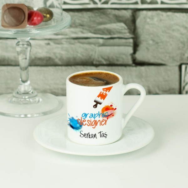 Graphic Designer Kahve Fincanı