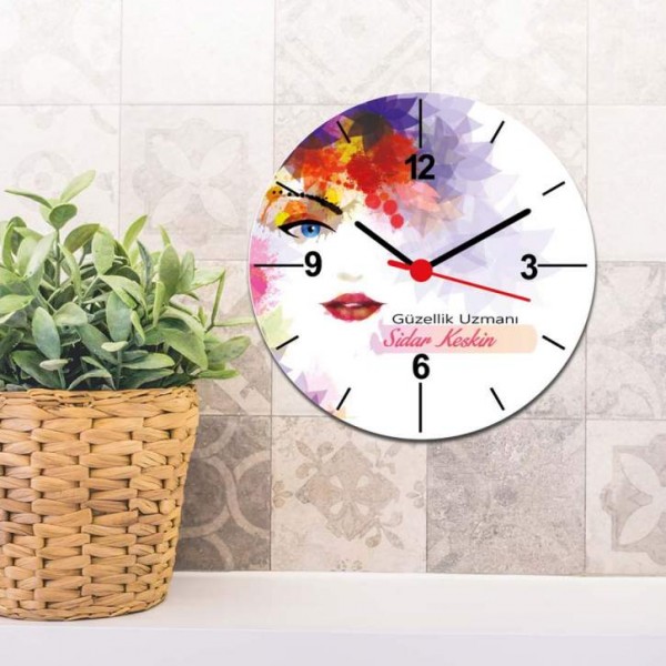 Güzellik Uzmanı Duvar Saati 001