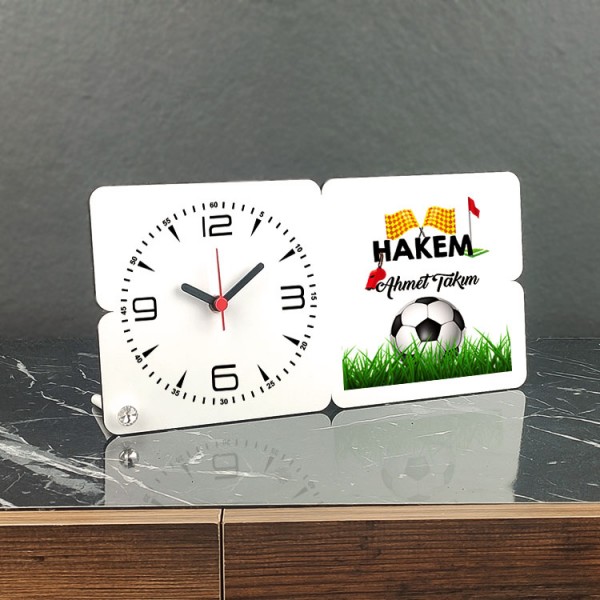 Hakem Ahşap Masa Saati