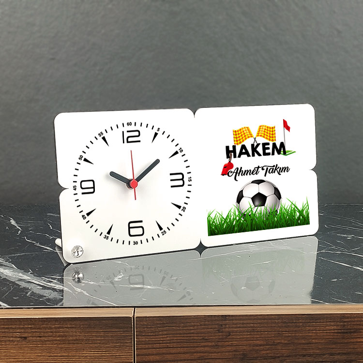 Hakem Ahşap Masa Saati