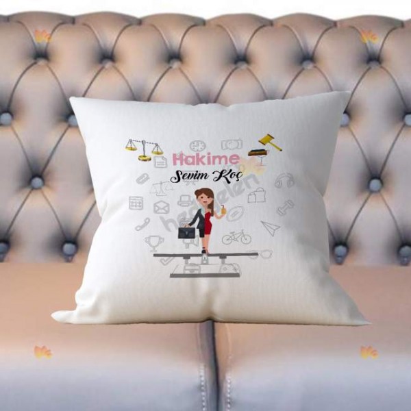 Hakime Pembe Tasarım Yastık