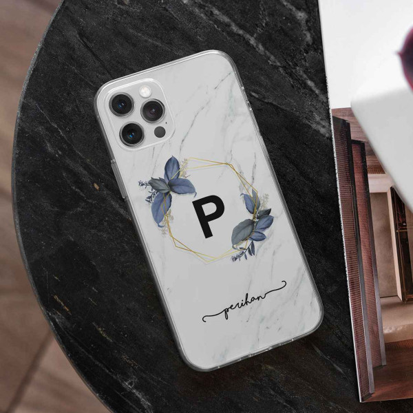 Harf ve İsim Tasarımlı Telefon Kılıfı (Sadece iPhone Modelleri)