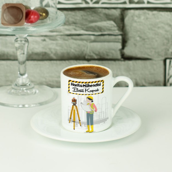 Harita Mühendisi Kahve Fincanı