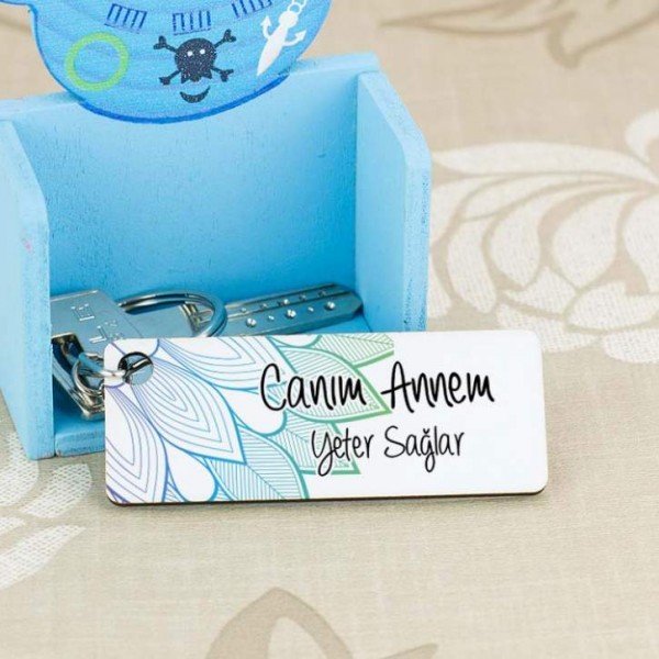 Hayat Seninle Fotoğraf Baskılı Anahtarlık
