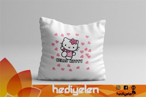 Hello Kitty Tasarımlı Yastık