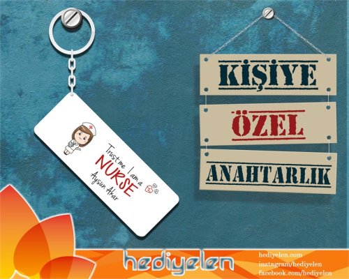 Hemşire Tasarımlı Anahtarlık Hemşire Tasarımlı Anahtarlık
