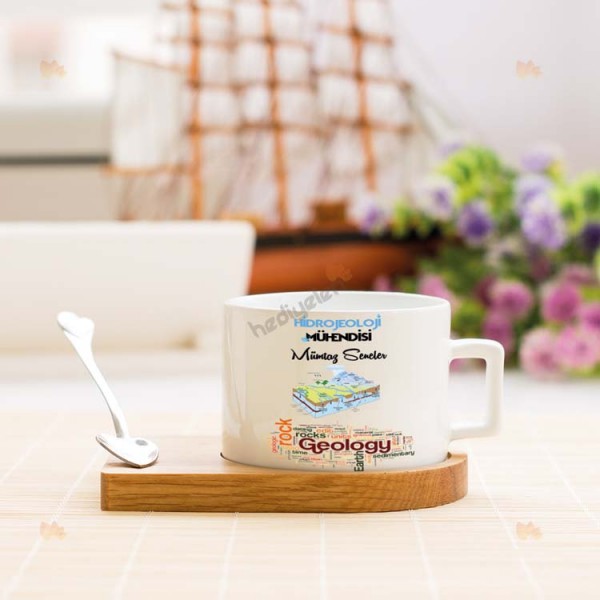 Hidrojeoloji Mühendisi Stantlı Fincan