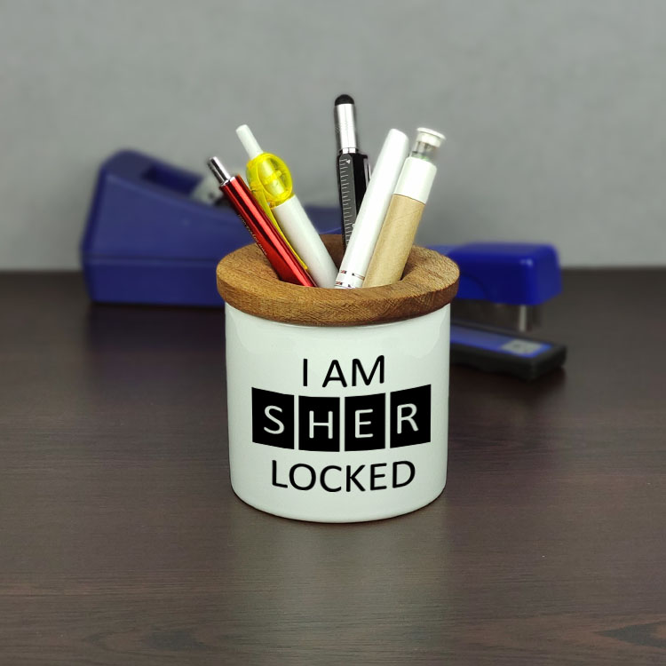 I Am Sherlocked Seramik Kalemlik 001