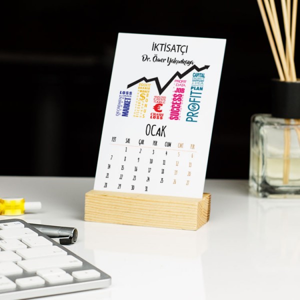 İktisatçı Grafikli Masa Takvimi