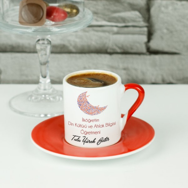 İlköğretim Din Kültürü ve Ahlak Bilgisi Öğretmenine Hediye Kahve Fincanı