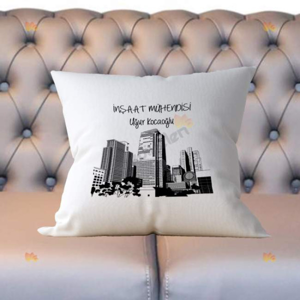 İnşaat Mühendisi Bina Tasarım Yastık 001