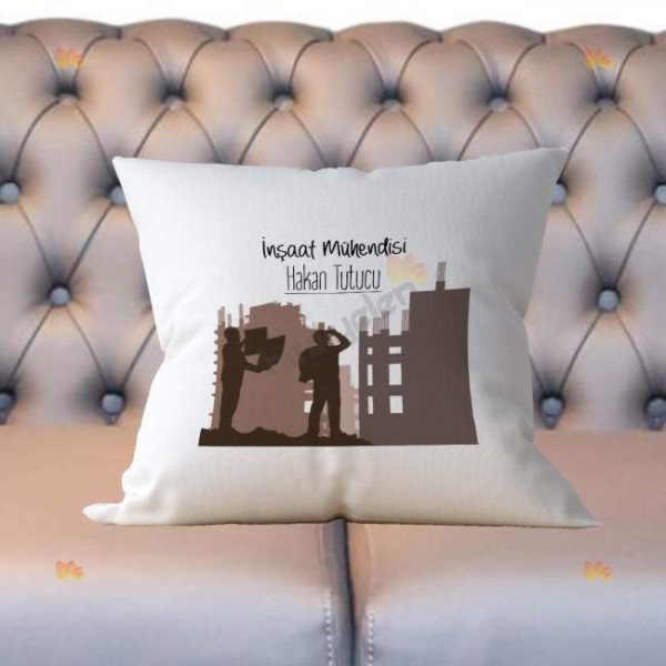 İnşaat Mühendisi Bina Tasarım Yastık 002
