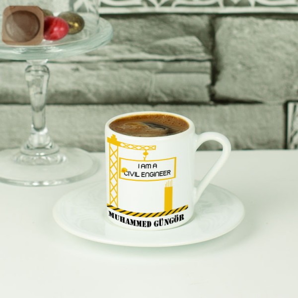 İnşaat Mühendisi Vinç Tasarım Kahve Fincanı