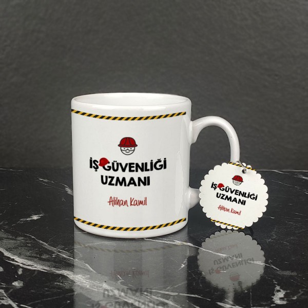 İş Güvenliği Uzmanı Kupa Bardak ve Anahtarlık Set 002