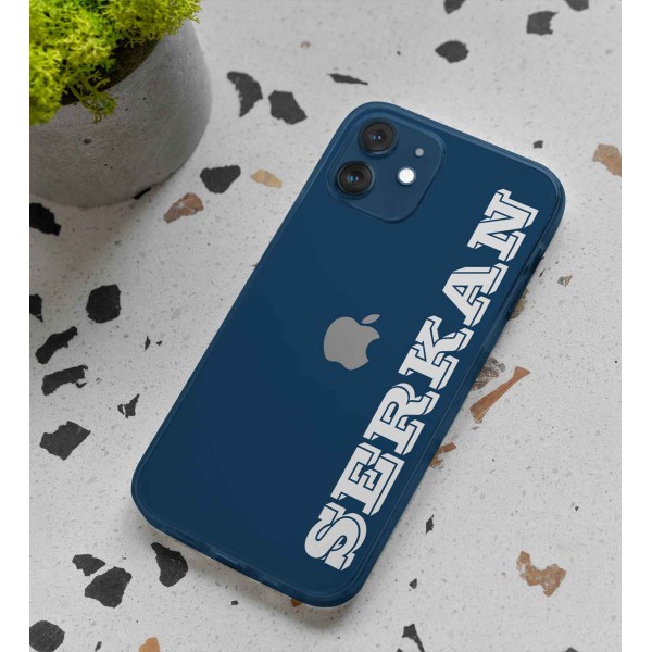 İsimli Şeffaf Telefon Kılıfı (Sadece iPhone Modelleri)