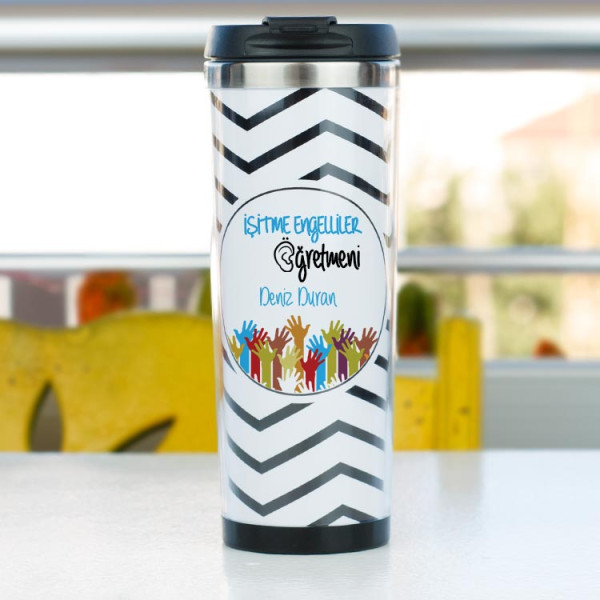 İşitme Engelliler Öğretmenine Hediye Termos