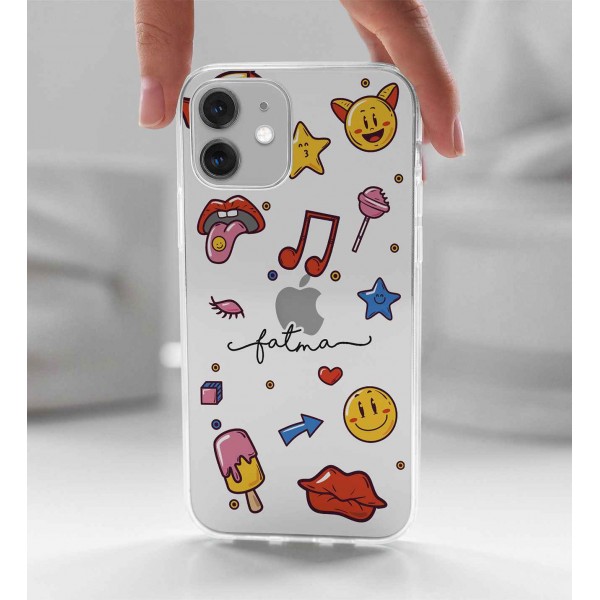İsme Özel Etiket Tasarımlı Telefon Kılıfı (Sadece iPhone Modelleri)