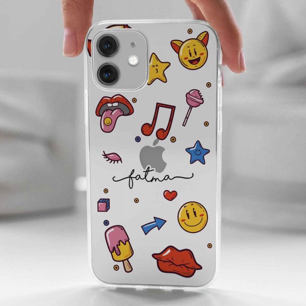 İsme Özel Etiket Tasarımlı Telefon Kılıfı (Sadece iPhone Modelleri)