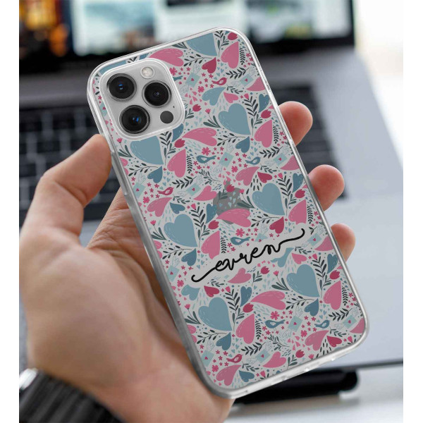 İsme Özel Kalpli Telefon Kılıfı (Sadece iPhone Modelleri)