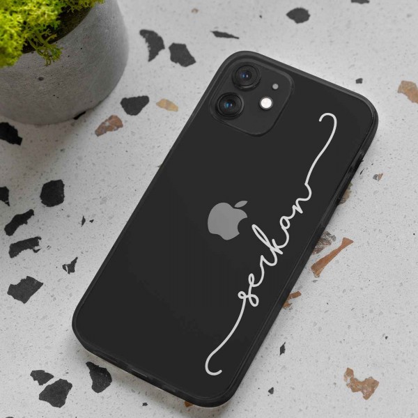 İsme Özel Şeffaf Telefon Kılıfı (Sadece iPhone Modelleri)