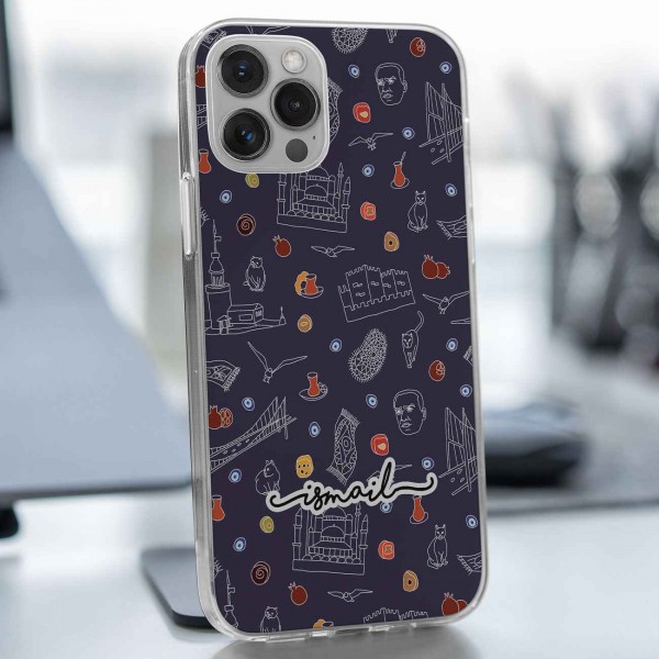 İstanbul Arkaplanlı Telefon Kılıfı (Sadece iPhone Modelleri)