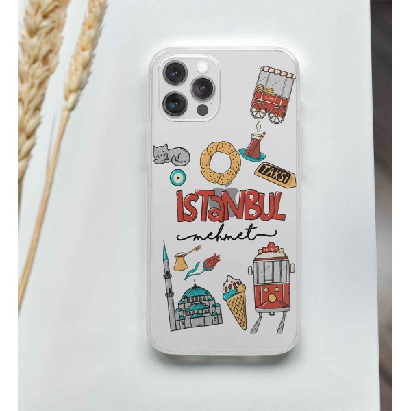 İstanbul Aşıklarına Özel İsimli Telefon Kılıfı (Sadece iPhone Modelleri)