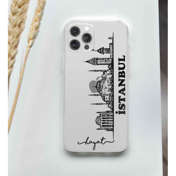 İstanbul Şeffaf Telefon Kılıfı (Sadece iPhone Modelleri)