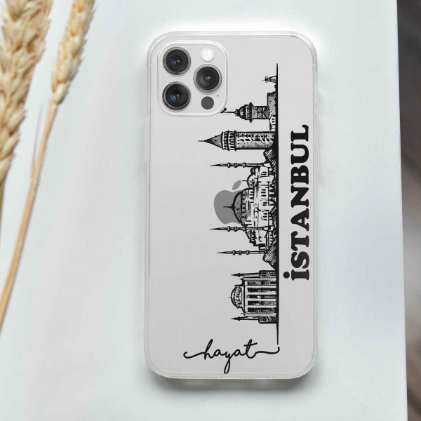 İstanbul Şeffaf Telefon Kılıfı (Sadece iPhone Modelleri)