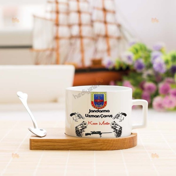 Jandarma Uzman Çavuş Stantlı Fincan 002